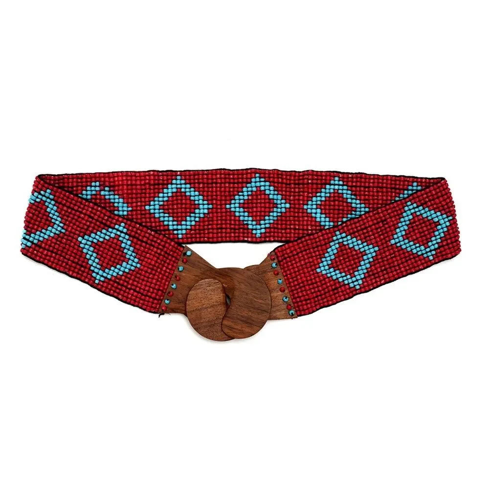 Handmade Red Southwestern Style Belt